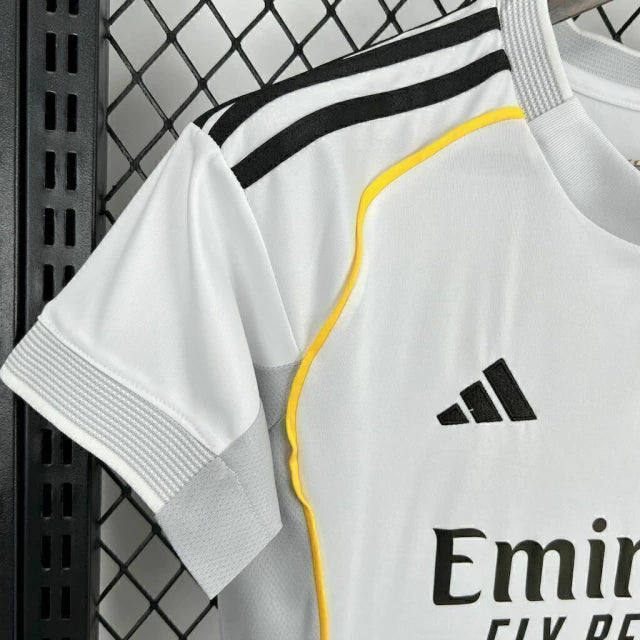 Camisa Real Madrid Home 25/26 - Torcedor Adidas Feminina - Branco